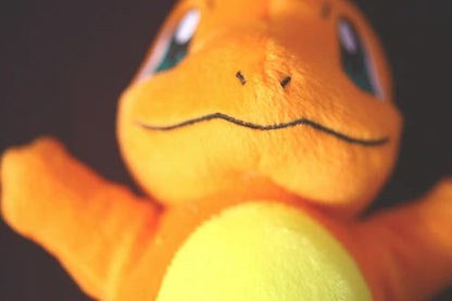 TAKARA TOMY Pokemon Charmander Plush Soft Stuffed Toy Japan Anime Dragon Doll Gift For Kids Children