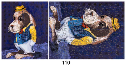 100 Pieces Jigsaw Puzzle Assembling Picture Dog Animals Decompression Puzzles Toy for Adult Children Kids Educational Gifts