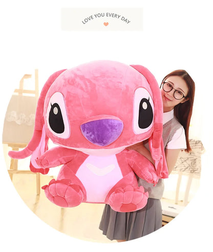 35-65cm Disney Aoger Lilo & Stitch Stuffed Plush Doll Edition Stitch Rose Doll Creative Kawaii Pillow Toy Birthday Gift For Girl