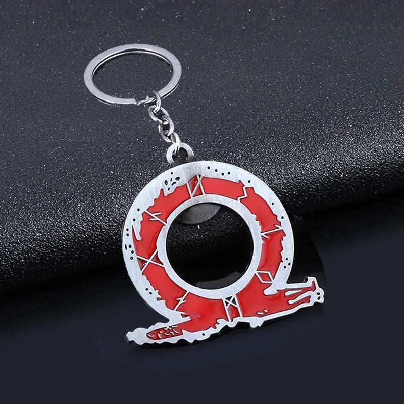 New God of War Ragnarok Keychain Kratos Ares Thor's Hammer Mjolnir Blades of Exile Leviathan Axe Weapon Penant Key Chain Jewelry