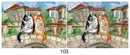 100 Pieces Jigsaw Puzzle Assembling Picture Dog Animals Decompression Puzzles Toy for Adult Children Kids Educational Gifts