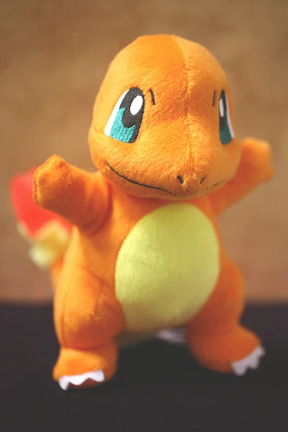 TAKARA TOMY Pokemon Charmander Plush Soft Stuffed Toy Japan Anime Dragon Doll Gift For Kids Children