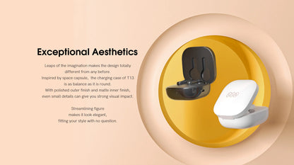 QCY T13 Bluetooth Headphone V5.1 Wireless TWS Earphone Touch Control Earbuds 4 Microphones ENC HD Call Headset Customizing APP