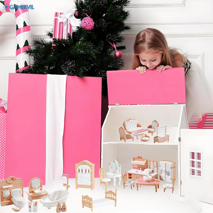 Adorable Kawaii Dollhouse Furniture Set - 10 Pieces