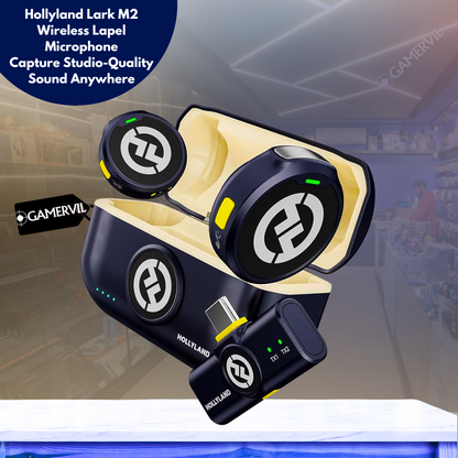 Hollyland Lark M2 Wireless Lapel Microphone with Noise Cancellation