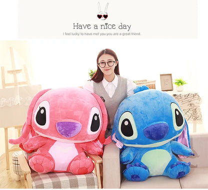 35-65cm Disney Aoger Lilo & Stitch Stuffed Plush Doll Edition Stitch Rose Doll Creative Kawaii Pillow Toy Birthday Gift For Girl