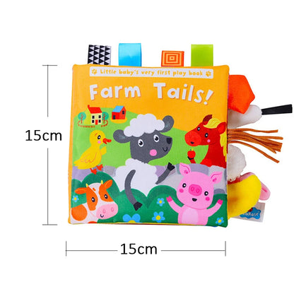 Baby Soft Cloth Books with Animal Tails