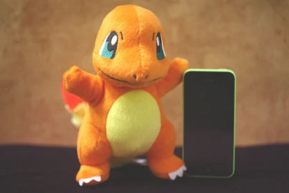 TAKARA TOMY Pokemon Charmander Plush Soft Stuffed Toy Japan Anime Dragon Doll Gift For Kids Children
