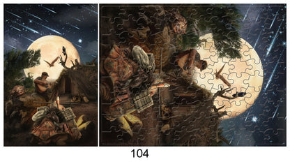 100 Pieces Jigsaw Puzzle Assembling Picture Dog Animals Decompression Puzzles Toy for Adult Children Kids Educational Gifts