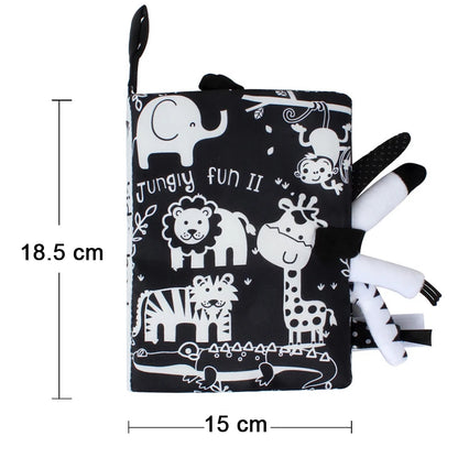 Baby Soft Cloth Books with Animal Tails