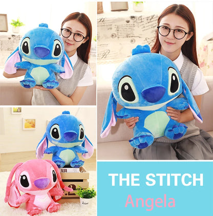 35-65cm Disney Aoger Lilo & Stitch Stuffed Plush Doll Edition Stitch Rose Doll Creative Kawaii Pillow Toy Birthday Gift For Girl