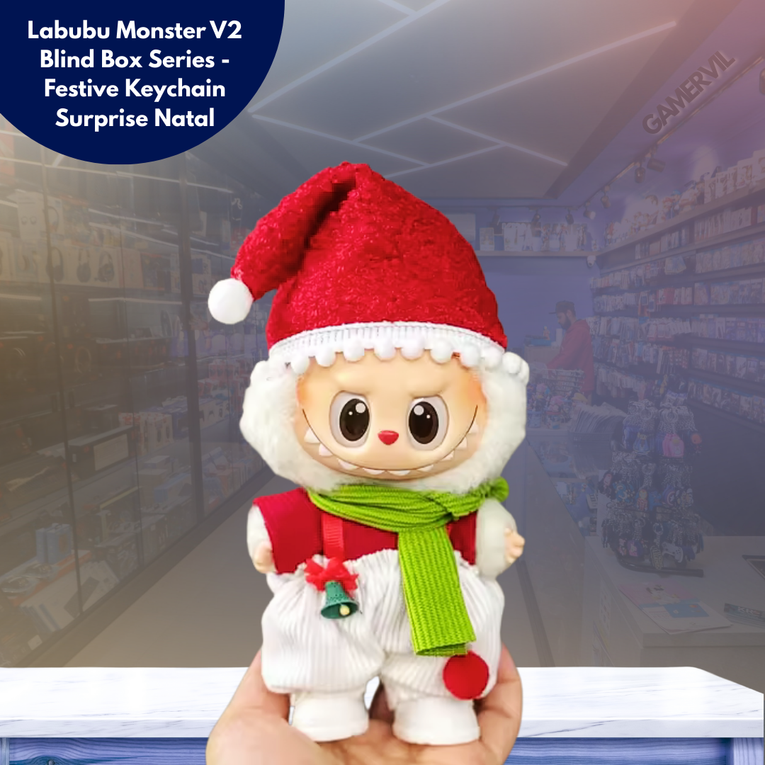 Buy 1 get 2 Random- Labubu Monster V2 Blind Box Series Christmas Clothes- Festive Keychain Surprise