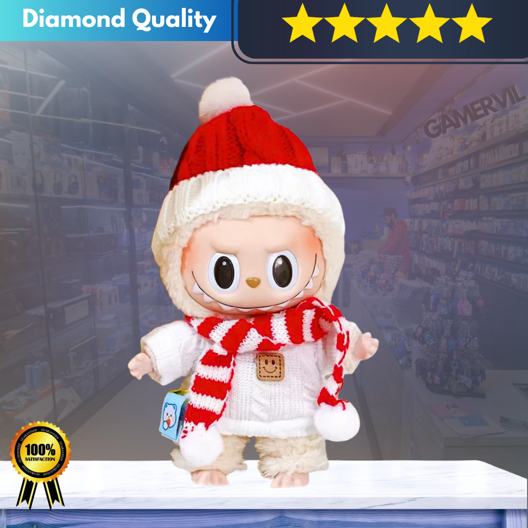 Buy 1 get 2 Random- Labubu Monster V2 Blind Box Series Christmas Clothes- Festive Keychain Surprise