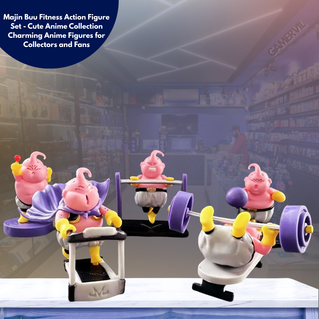Majin Buu Fitness Action Figure Set - Cute Anime Collection