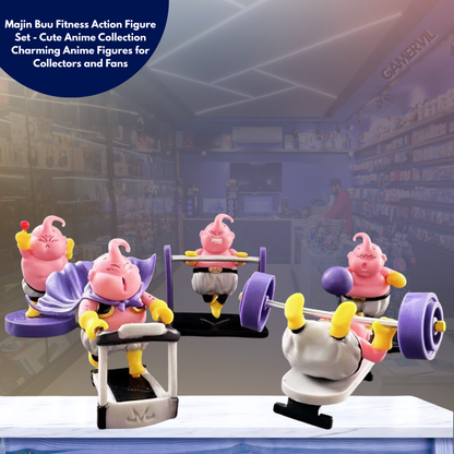 Majin Buu Fitness Action Figure Set - Cute Anime Collection