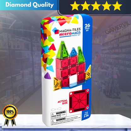 Magnetic Travel Building Set - 26/30 Pieces for Kids