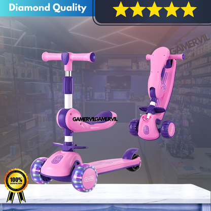 3-in-1 Kids Kick Scooter with Adjustable Seat