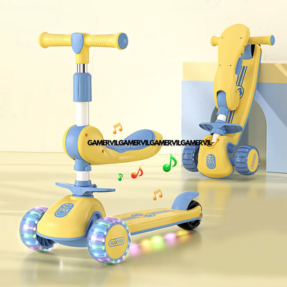 3-in-1 Kids Kick Scooter with Adjustable Seat