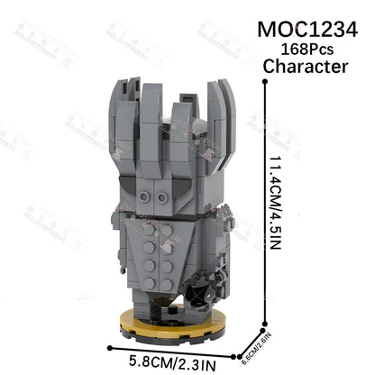 Movie Series Characters MOC Building Blocks DIY Horror Monster Demogorgon Dark Lord Wednesday Addams Models Bricks Assembly Toys