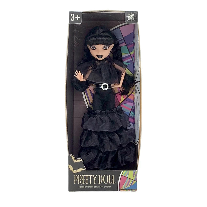 Wednesday Addams Doll Cute Action Figure Children Toys Addams Family 1/6 30cm Anime BJD Doll Room Decor DIY Model Birthday Gift