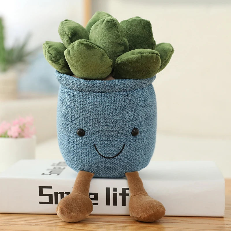 Cartoon Cute Hot Sale Cake Plush Doll Pendant Succulent Flower Tulip Plant Potted Plush Toy Home Decoration Gift For Children