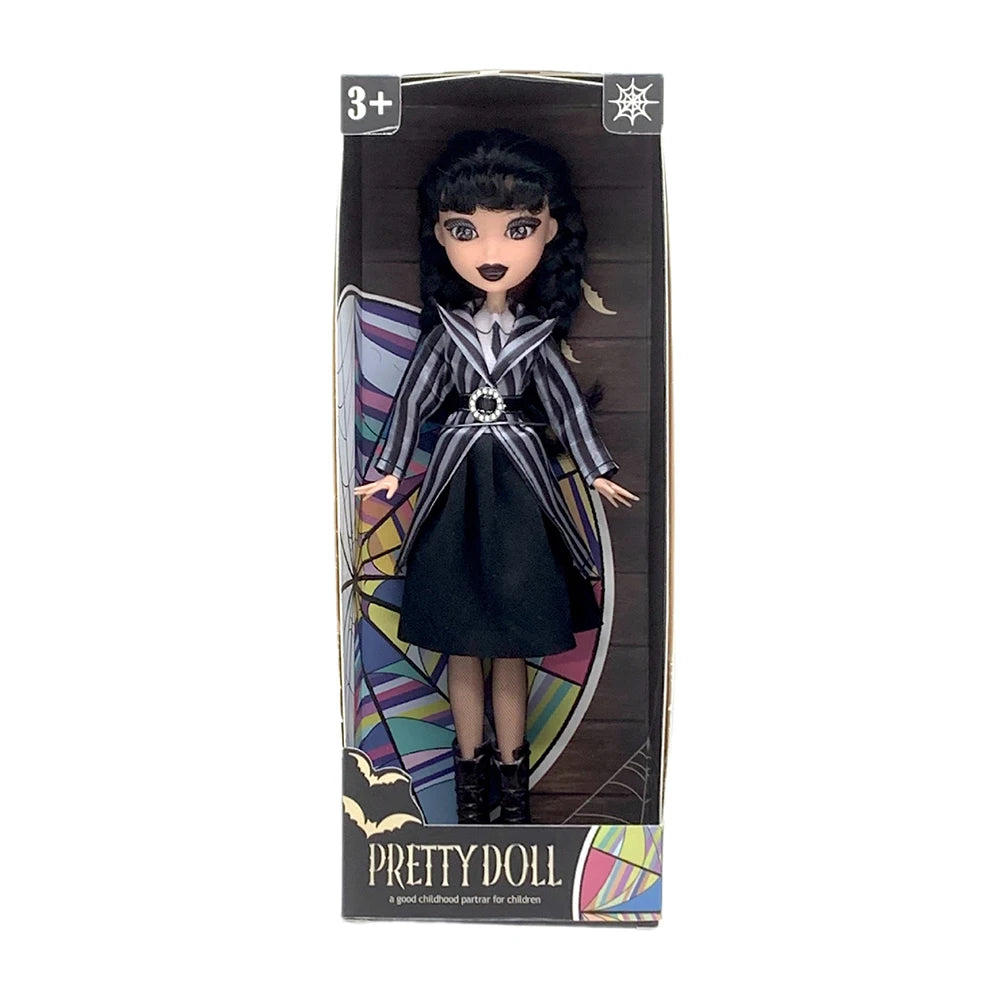 Wednesday Addams Doll Cute Action Figure Children Toys Addams Family 1/6 30cm Anime BJD Doll Room Decor DIY Model Birthday Gift