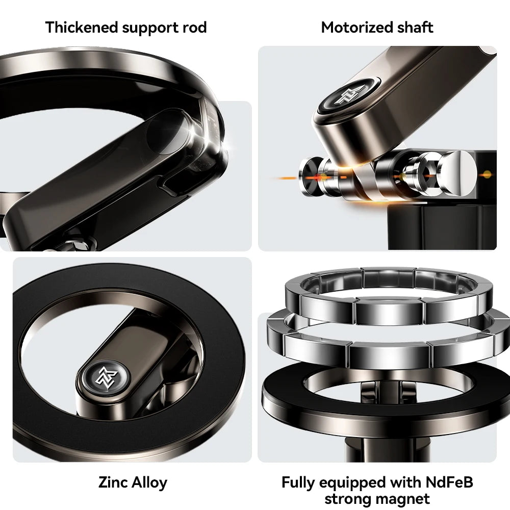 YZ Tesla Model 3 Y Highland Juniper 2025 Stronger Magnetic adjustable Metal Car Phone support silicone base holder