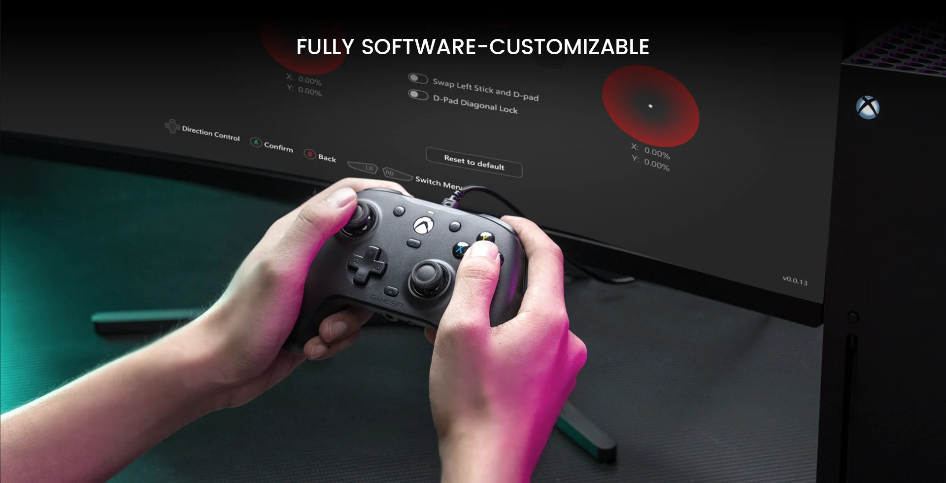 Gamesir-gamepad original para videogames, gamepad com efeito hall, g7 ele, série x, série s, xbox one, steam e windows