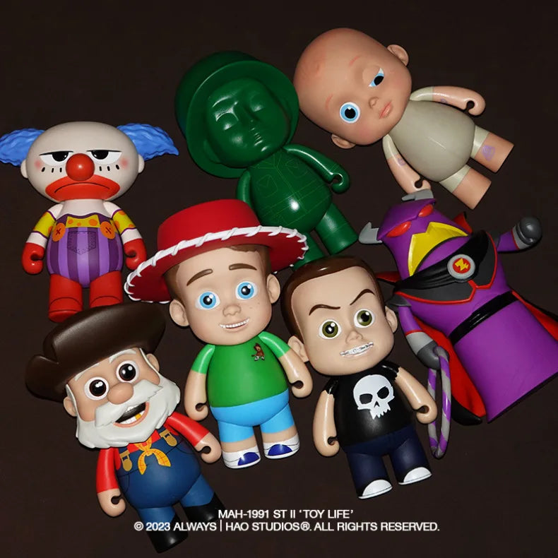 Disney Herocross Cute Toy Story Andy Bonnie Sid Zurg Pete Hand Puppet Anime Action Figure Model Toy Kawaii Doll Kids Gift