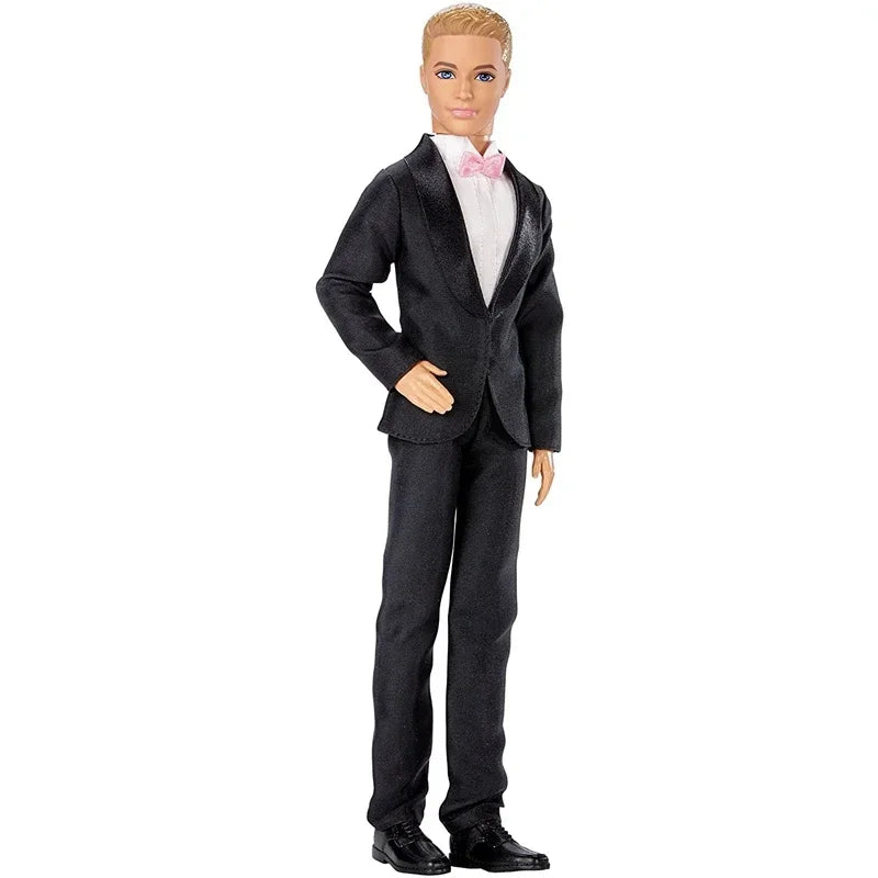 Original Mattel Barbie Ken Groom Doll Wedding Boyfriend Male Sports Prince Genuine Brand Toys for Childrens Girls Birthday Gifts