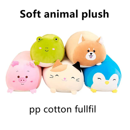 Hot Sale Soft Animal Pillow 28/60cm Cute Cat Pig Dog Frog Plush Toy Stuffed Lovely Kids Birthyday Gift