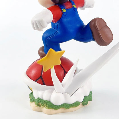 Super Mario Figure Toys Running Mario Cartoon Cute PVC Action Collection Figurine Statue Model Collection Desk Doll Toy Gifts