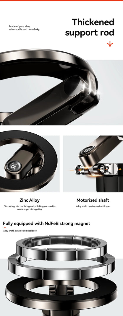 YZ Tesla Model 3 Y Highland Juniper 2025 Stronger Magnetic adjustable Metal Car Phone support silicone base holder