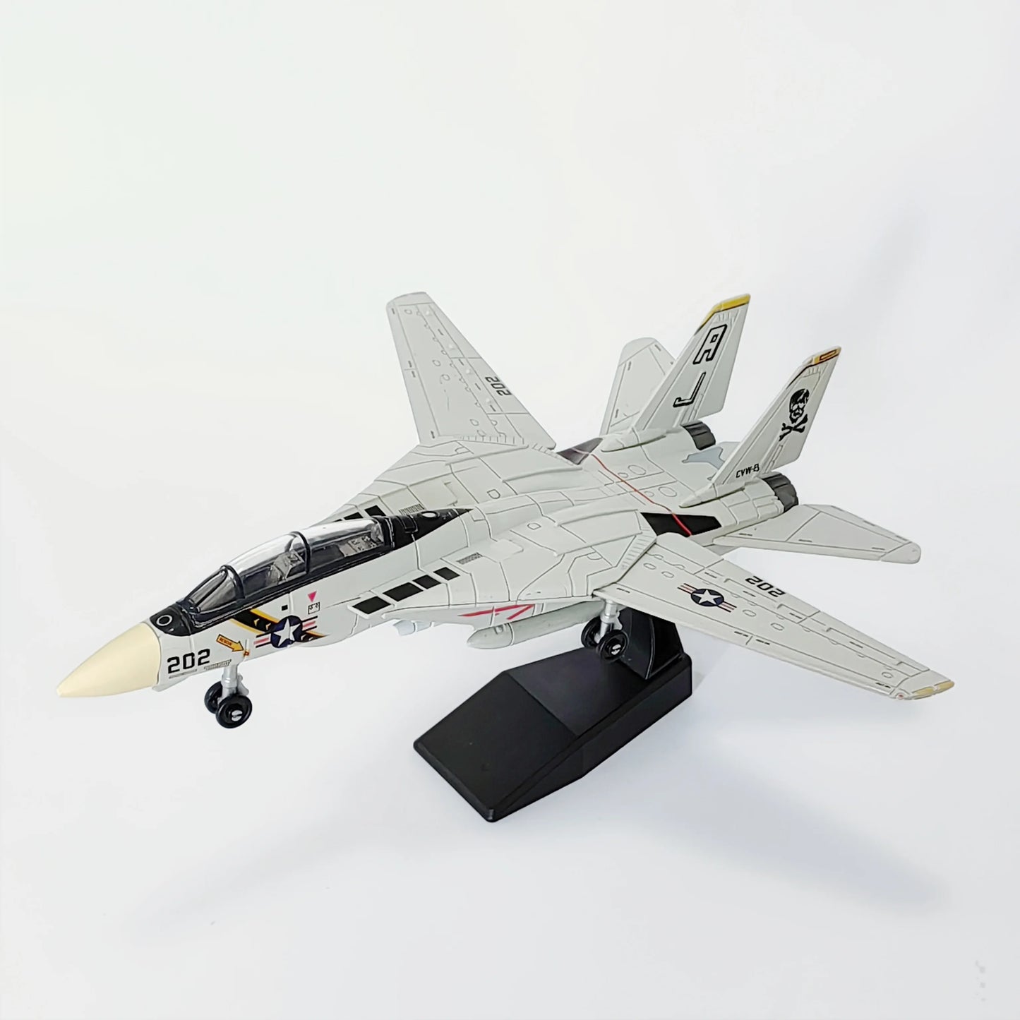 F-14 Fighter，1:72, assembled plastic airplane model (including display rack), home display and collection, creative gifts