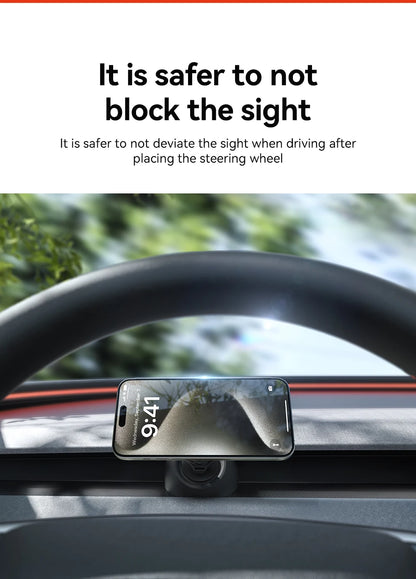 YZ Tesla Model 3 Y Highland Juniper 2025 Stronger Magnetic adjustable Metal Car Phone support silicone base holder