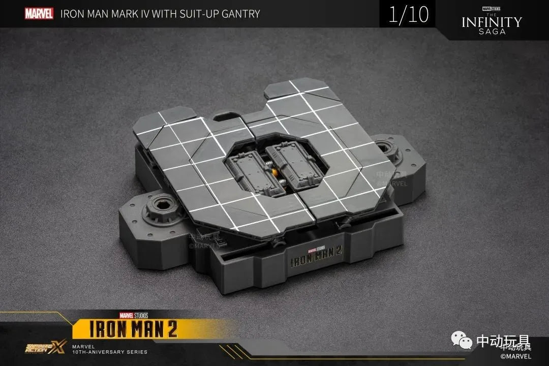 Iron Man MK4 with Suit-Up Gantry 1/10 Model Toy
