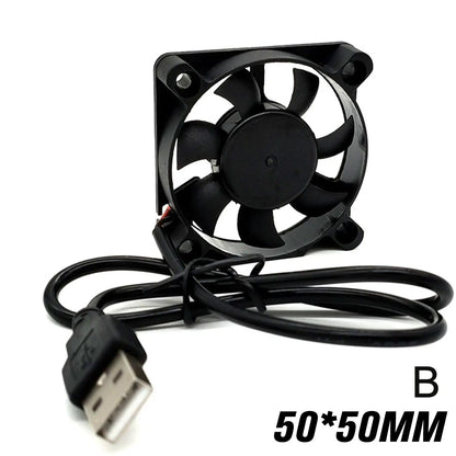 5V Brushless Cooling Fan USB Ventiliator PC Cool Gadgets 2500RPM Cooler Oil-impregnated PBT CPU Radiator USB Fan PC USB Gadgets