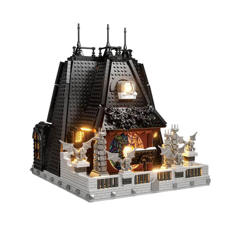 2419pcs Wednesday Addams Building blocks Set Creative Movie Game Black House Modular Buildings Bricks Toys for Kids Adults Gifts
