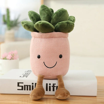 Cartoon Cute Hot Sale Cake Plush Doll Pendant Succulent Flower Tulip Plant Potted Plush Toy Home Decoration Gift For Children
