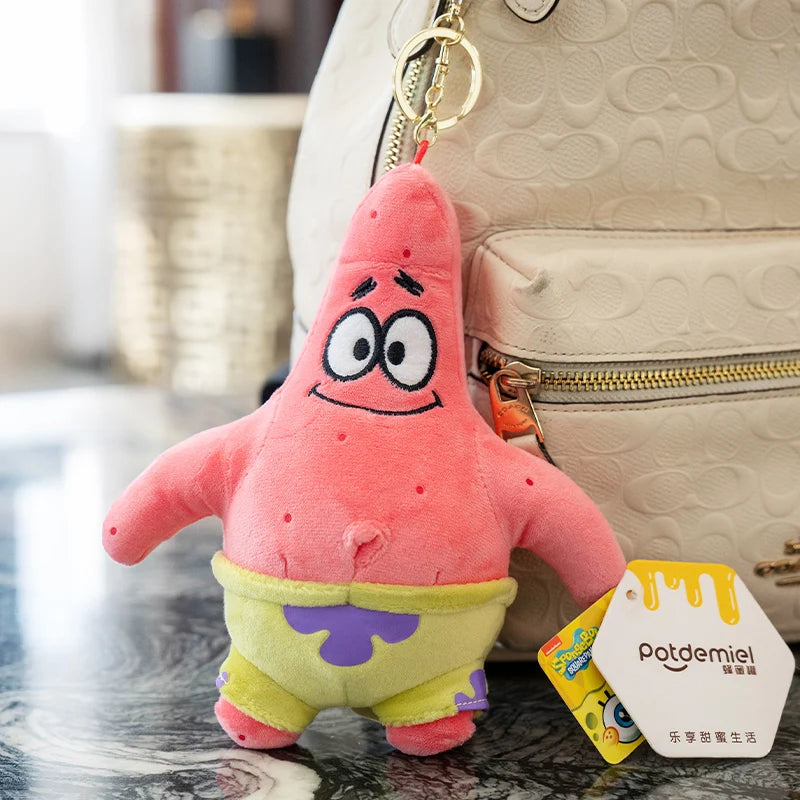 Anime Spongebob Squarepants Patrick Star Squidward Eugene H. Krabs Gary Kawaii Stuffed Plush Toys keychain Birthday Gift For Kid
