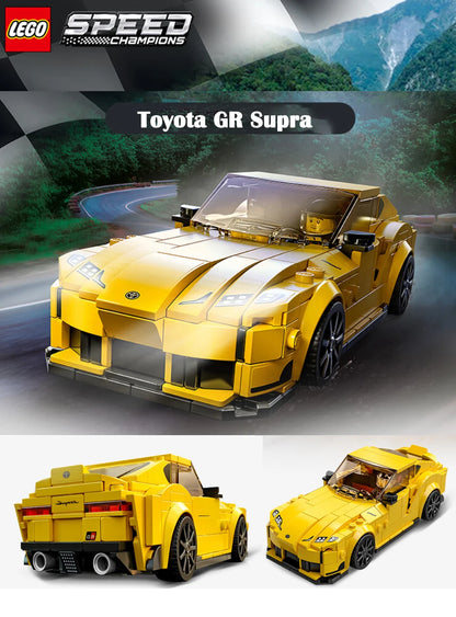 LEGO 76901Speed Champions Toyota GR Supra  Collectible Sports Car Toy Building Set with Racing Driver Minifigure