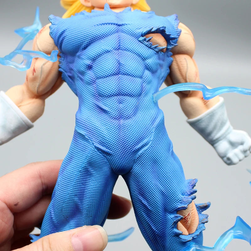Hot 27Cm Dragon Ball Z Majin Vegeta Anime Figure Self-Destruct Super Saiyan Action Figures Pvc Statue Figurine Model Toys Gift