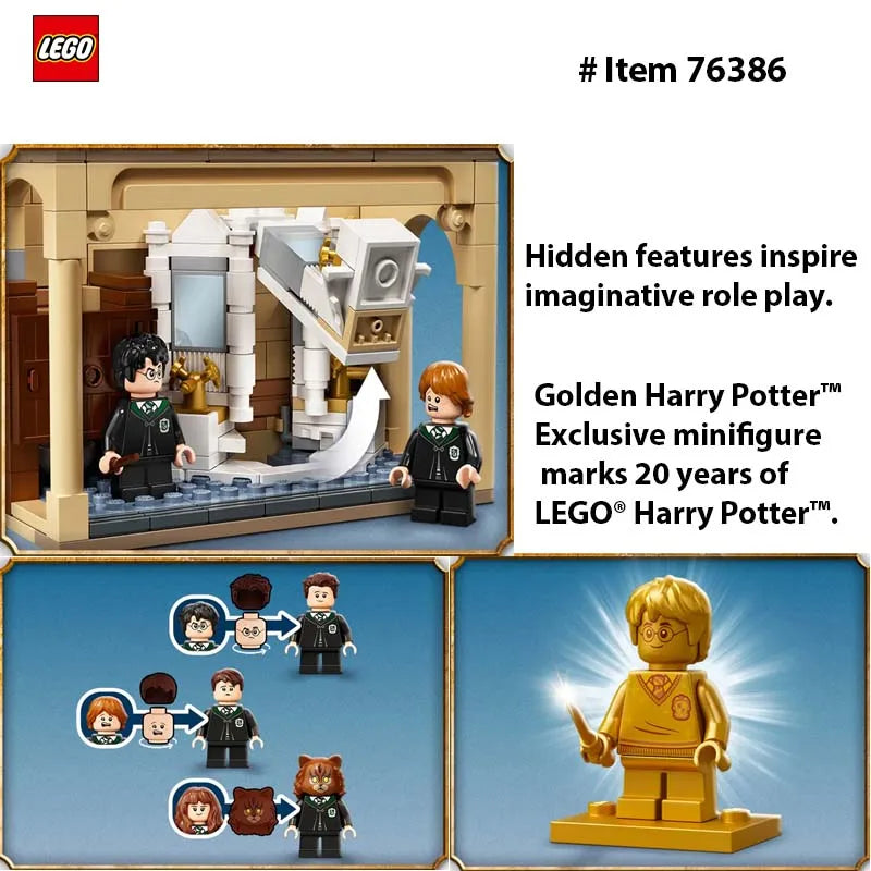 LEGO 76386 Harry Potter Hogwarts: Polyjuice Potion Mistake  Gift Idea for Grandchildren with Golden Harry Potter Minifigure