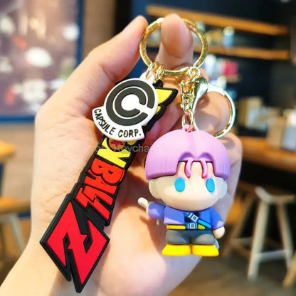 Anime Dragon Ball Keychain Z Super Saiyan Son Goku Bulma Broly Piccolo Majin Buu Series Car Pendant Keyring Kids Toys Gifts