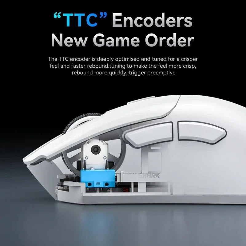 Attack Shark R1 2.4G USB Tri-modeWireless Gaming Mouse Bluetooth Connection 18000DPI 1000Hz Macro Mice For PC