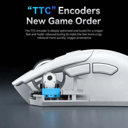 Attack Shark R1 2.4G USB Tri-modeWireless Gaming Mouse Bluetooth Connection 18000DPI 1000Hz Macro Mice For PC