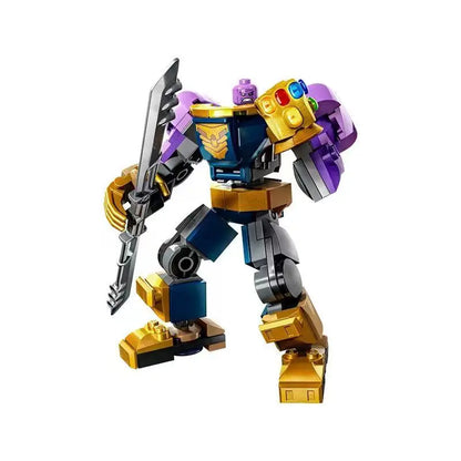 76270 76302 Superhero Bricks Avengers Thor Iron Man Thanos Assemble Compatible Action Figure Toy Building Blocks Model Ornament