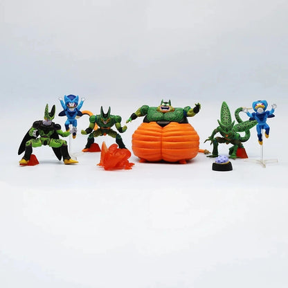 7pcs/set Dragon Ball Z Cell Figure Perfect Cell First Form Pvc Action Figures Collection Model Toys For Children Adult Gifts