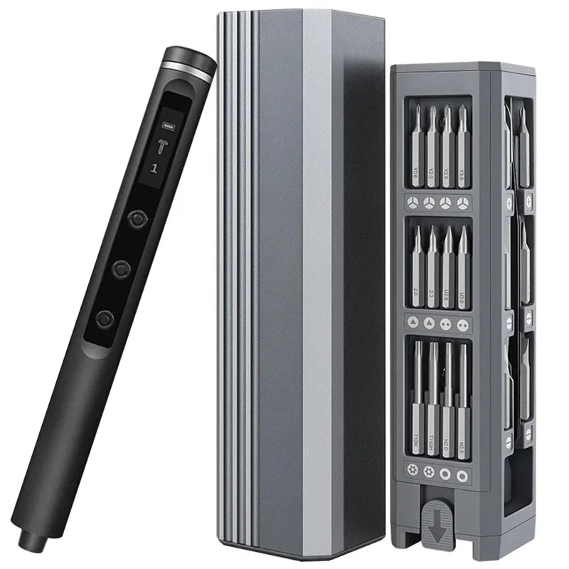 49 in 1 Electric Screwdriver Set Precision Cordless Magnetic Screw Driver with 42 Bits And Display 5 Torque Repair Hand Tool