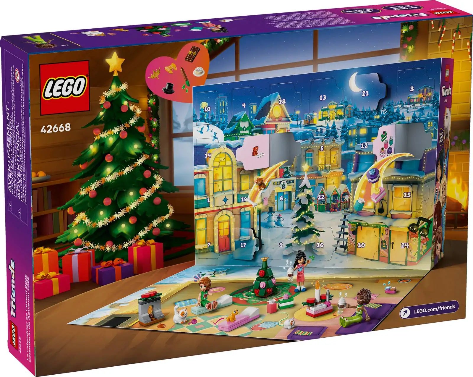 LEGO® Friends Advent Calendar 2025 42668 Toy Building Set LEGO Minifigures for Kids Aged 6+ Birthday New Year Gift 237Pieces